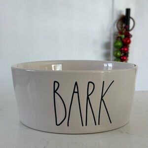 Rae Dunn Large Dog Bowl with 'BARK' Text 🐶 🦴